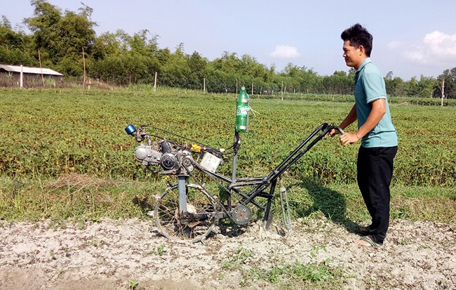 Nông dân Bình Định sáng chế, cải tiến máy nông cụ phục vụ sản xuất